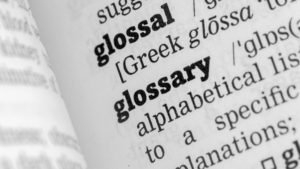 Glossary Dictionary Definition